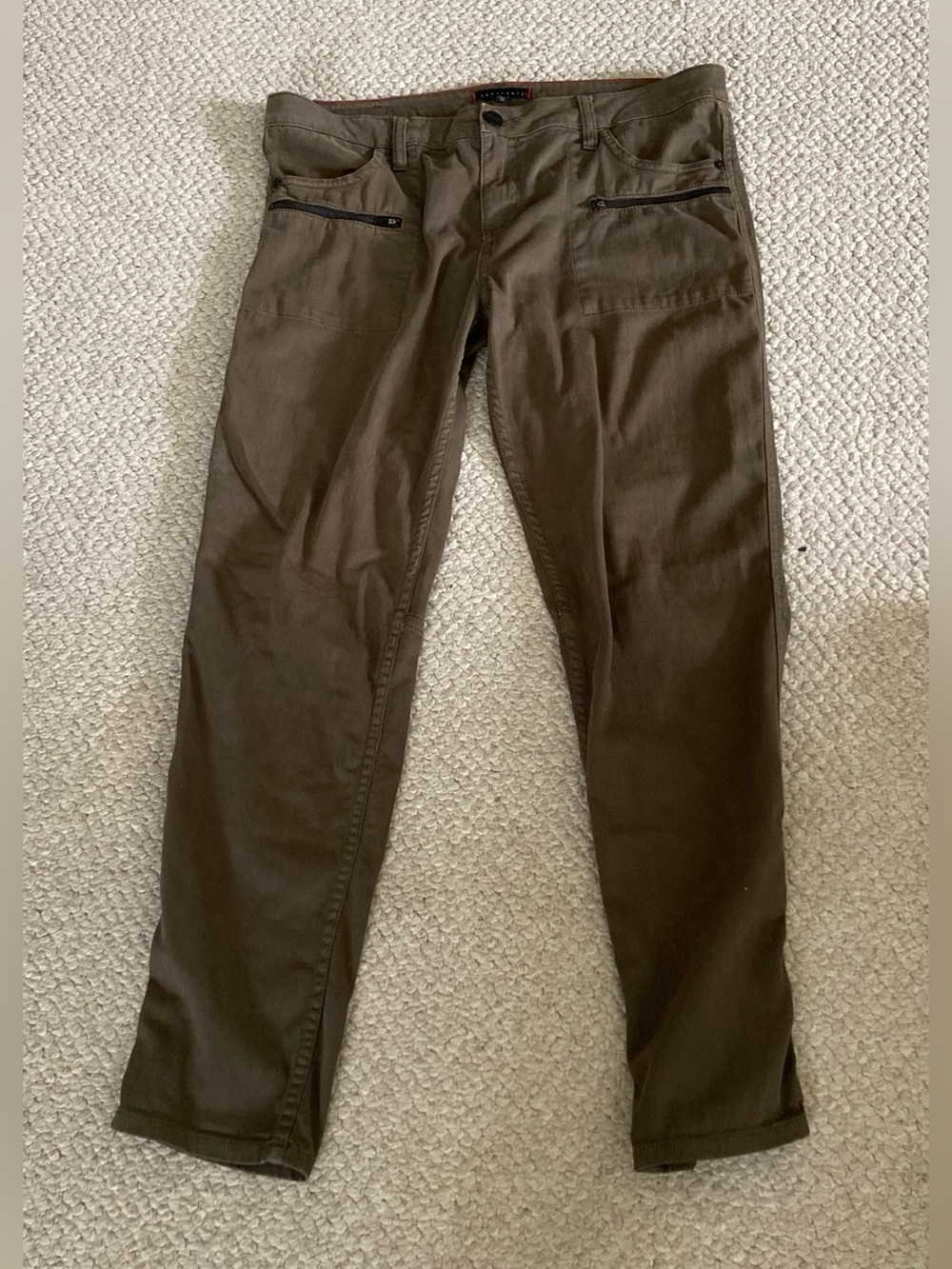 Sanctuary Ace Straight-Leg Jeans in olive green